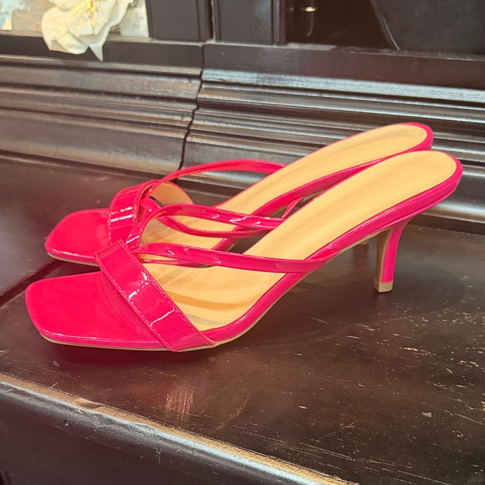 Wild Diva Hot Pink Strappy Heels